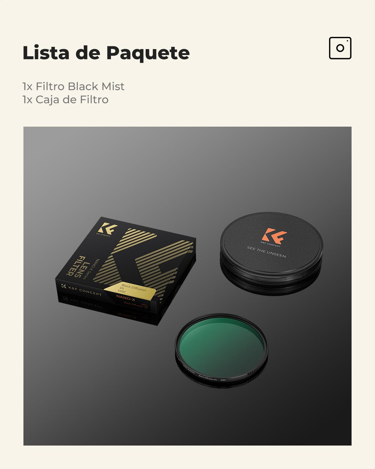 Amazon.es: K&F CONCEPT: Filtros Black-Mist